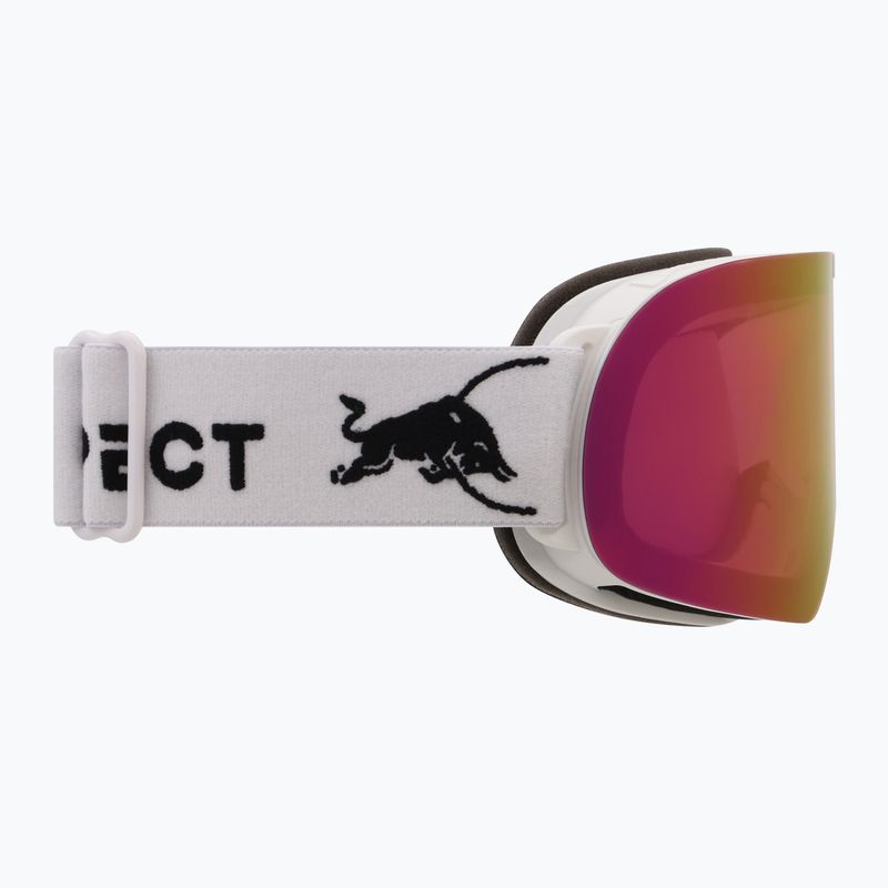 Skibrille Red Bull SPECT Rush matt white/red with pink purple mirror 3