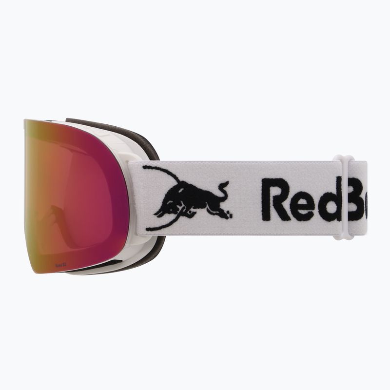 Skibrille Red Bull SPECT Rush matt white/red with pink purple mirror 4