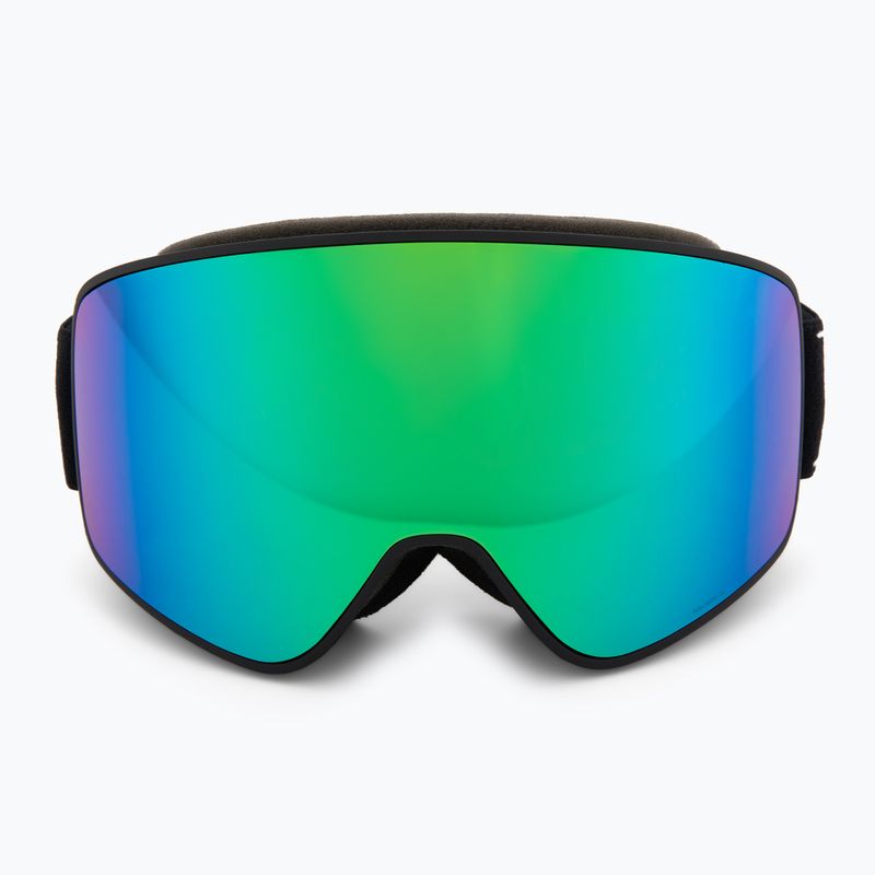 Skibrille Red Bull SPECT Rush matt black/brown with green mirror 2