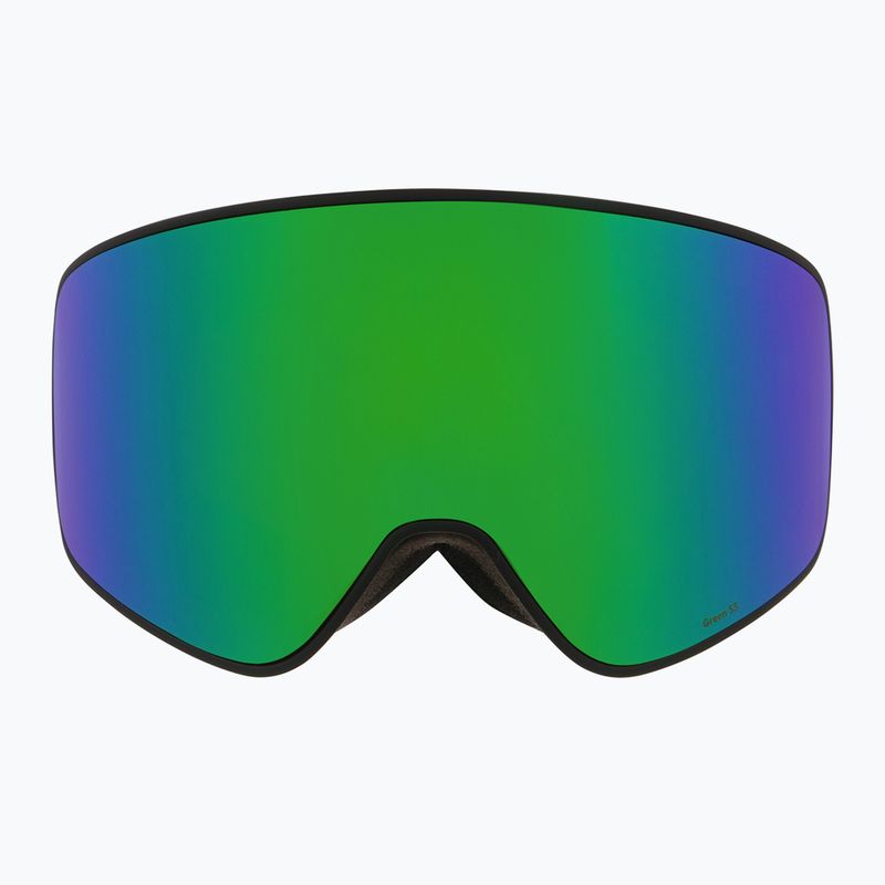 Skibrille Red Bull SPECT Rush matt black/brown with green mirror 4