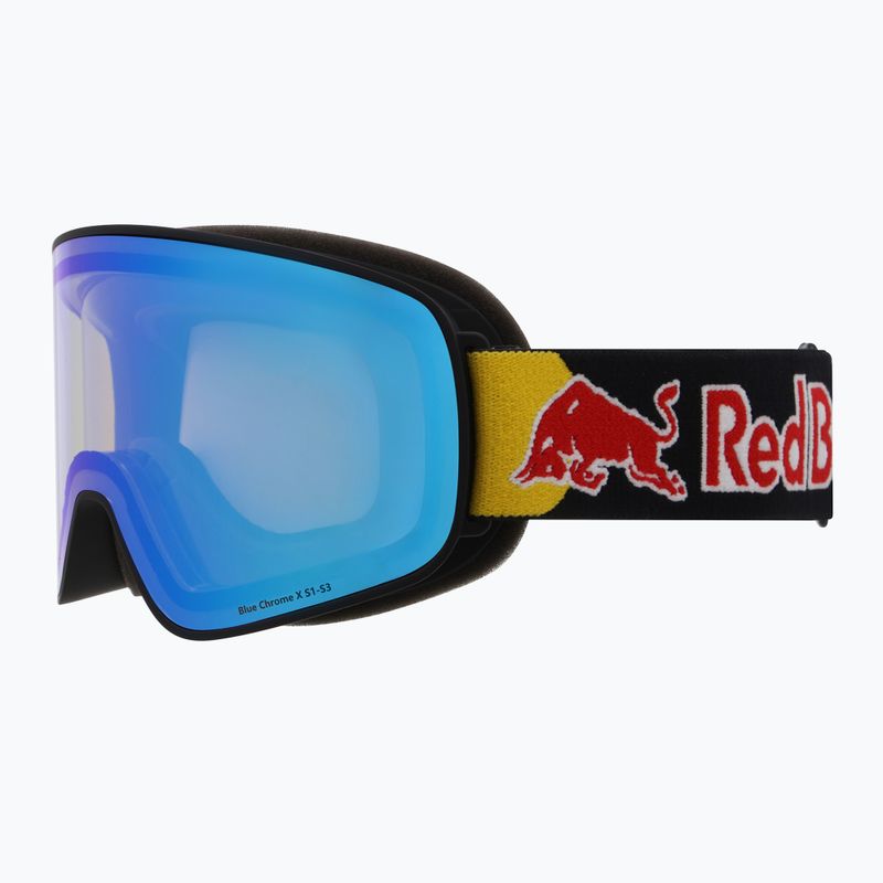 Skibrille Red Bull SPECT Rush Photo matt black/light blue mit blue chrom x 2