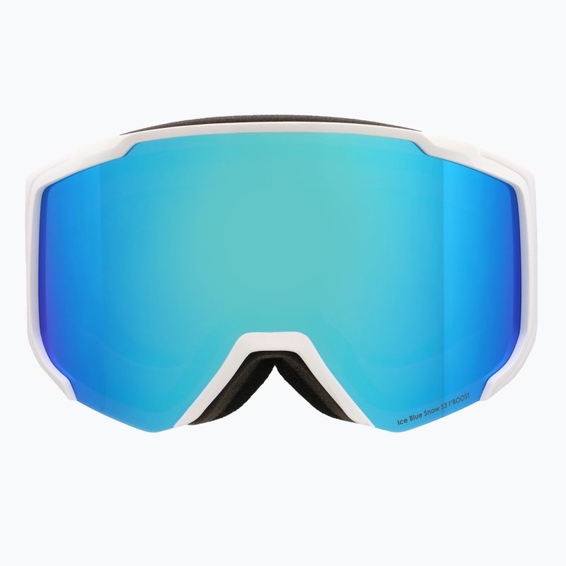 Skibrille Red Bull SPECT Jibb matt white/smoke with blue mirror 5