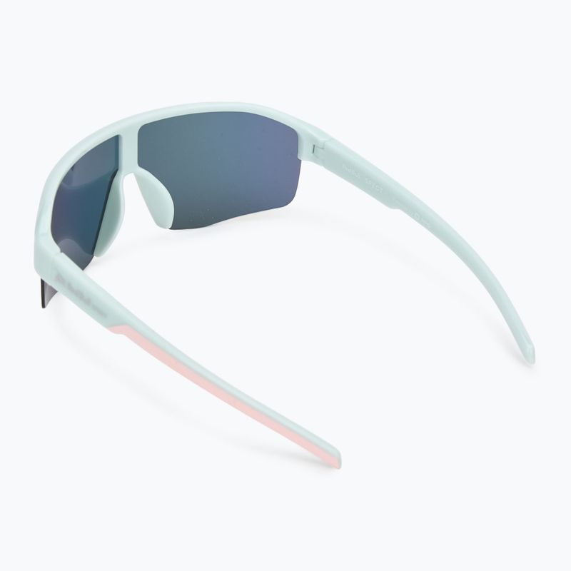 Red Bull SPECT Dundee glänzend hell mint/blau mit rosa gelbem Spiegel Sonnenbrille 2