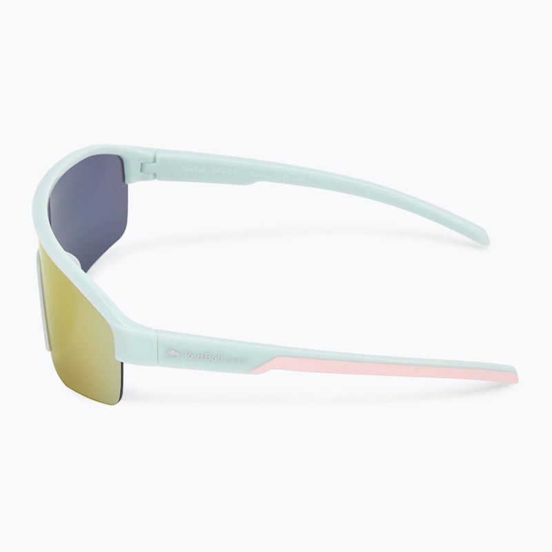 Red Bull SPECT Dundee glänzend hell mint/blau mit rosa gelbem Spiegel Sonnenbrille 4