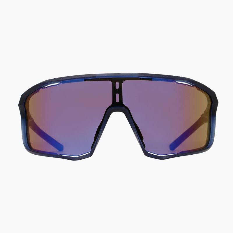 Red Bull SPECT Rumble dunkelblau/braun mit blauem Spiegel Sonnenbrille 2