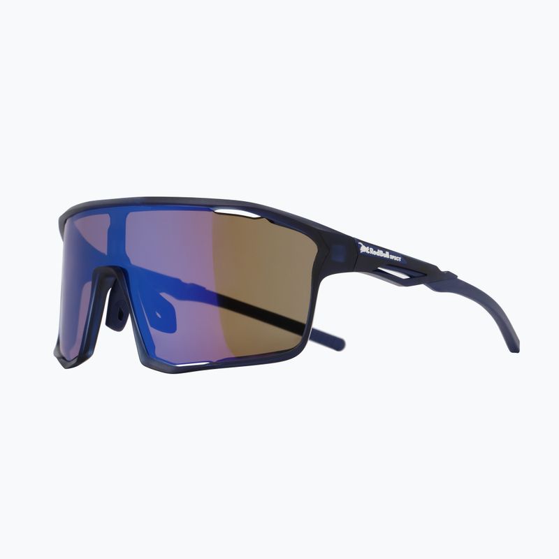 Red Bull SPECT Rumble dunkelblau/braun mit blauem Spiegel Sonnenbrille 3