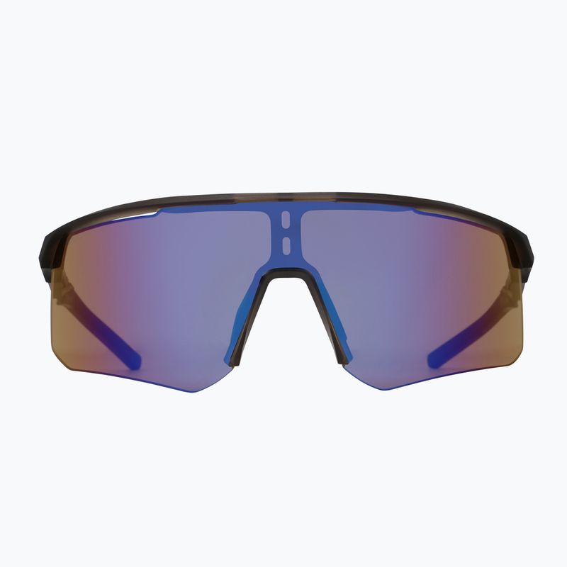 Red Bull SPECT Riddle grau/braun mit blauem Spiegel Sonnenbrille 2