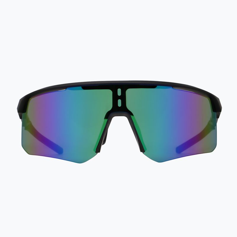 Red Bull SPECT Riddle schwarz/rauch mit lila grünem Spiegel Sonnenbrille 2