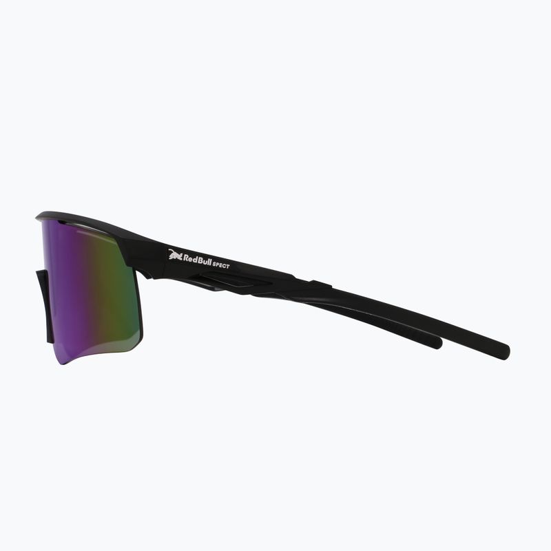 Red Bull SPECT Riddle schwarz/rauch mit lila grünem Spiegel Sonnenbrille 5