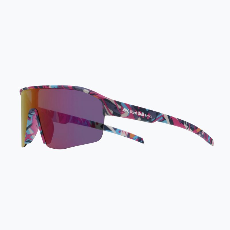 Sonnenbrille Red Bull SPECT Dundee matt blue-pink pattern/smoke pink-yellow mirror 3