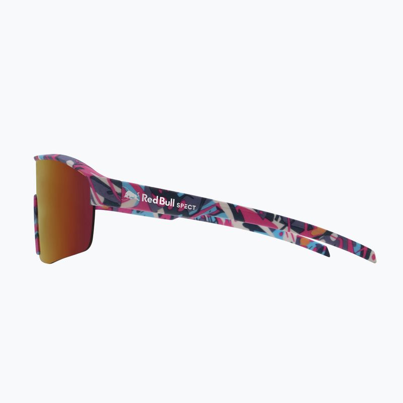 Sonnenbrille Red Bull SPECT Dundee matt blue-pink pattern/smoke pink-yellow mirror 4