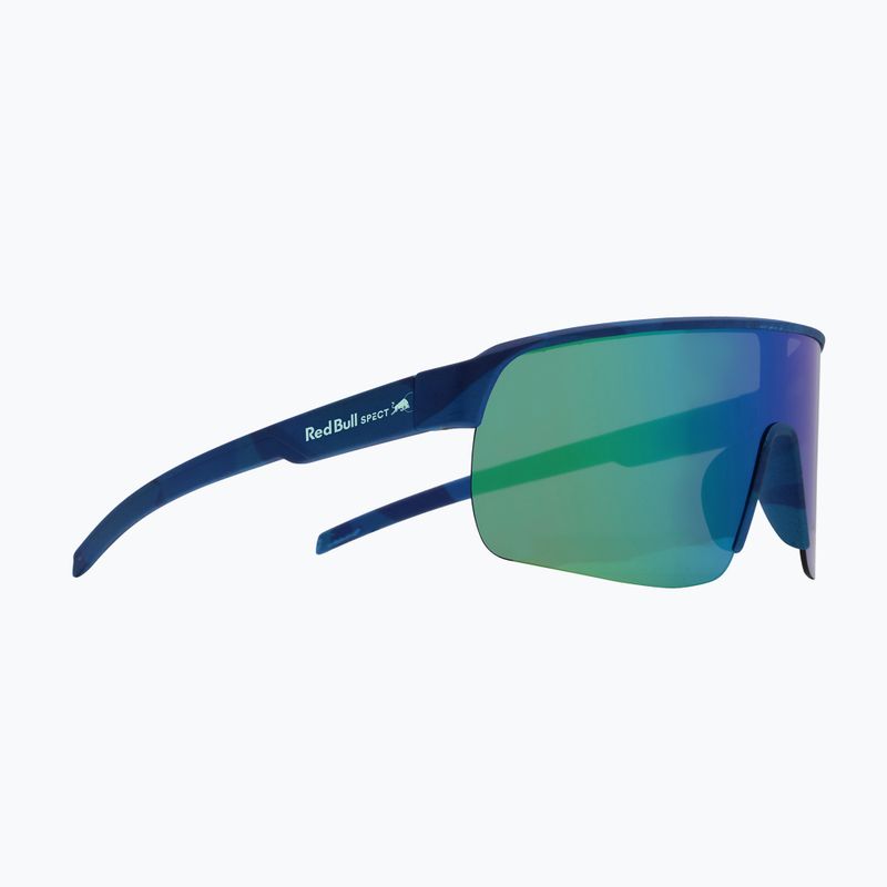 Sonnenbrille Red Bull SPECT Dakota matt blue/smoke with green-purple mirror