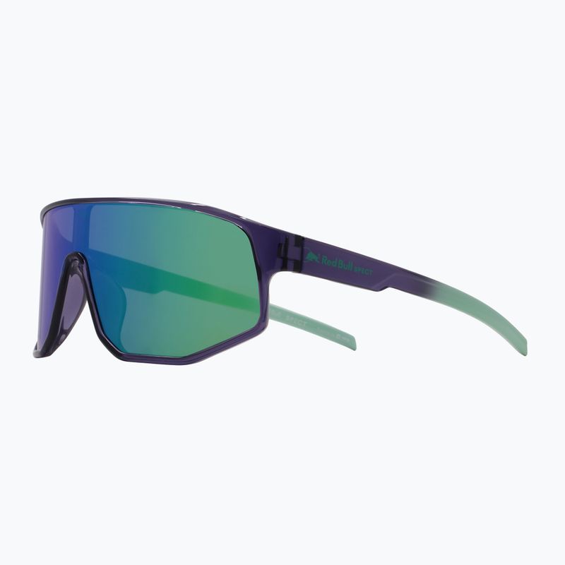 Sonnenbrille Red Bull SPECT Dash dark purple/smoke with green-purple mirror 2