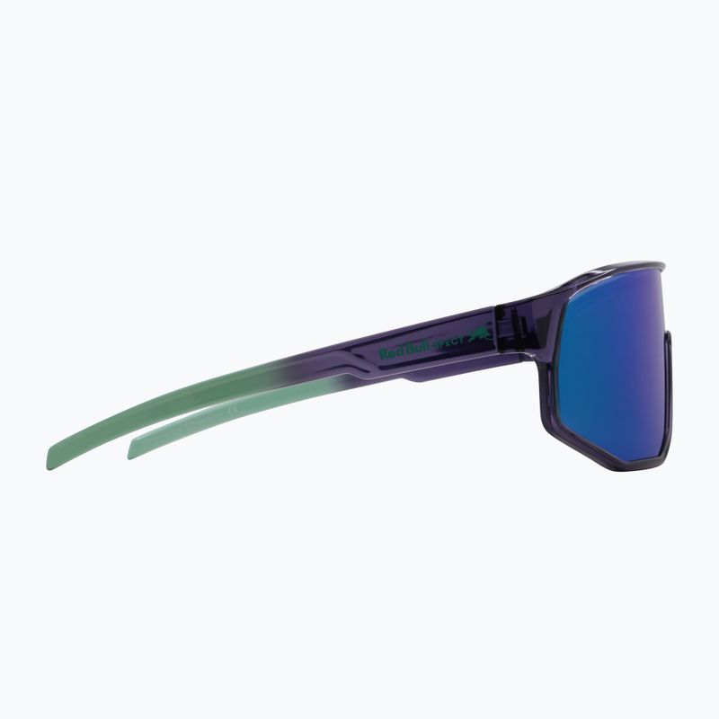 Sonnenbrille Red Bull SPECT Dash dark purple/smoke with green-purple mirror 4