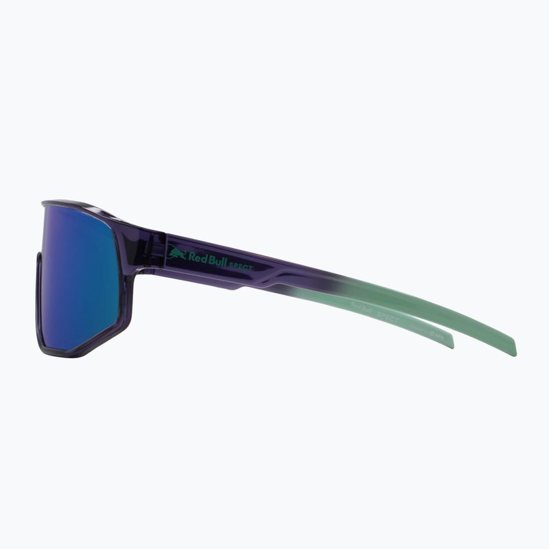 Sonnenbrille Red Bull SPECT Dash dark purple/smoke with green-purple mirror 5