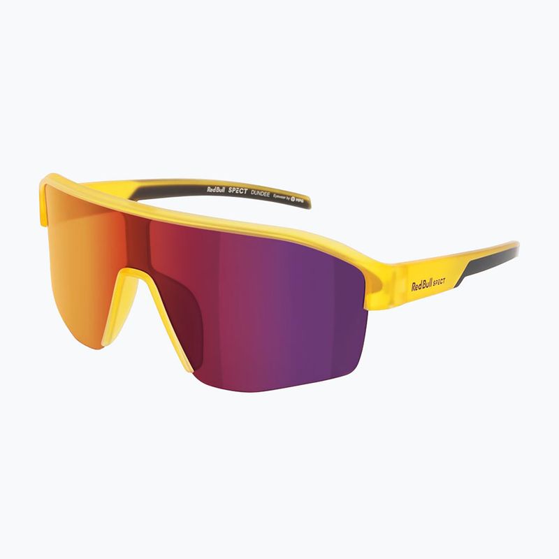 Sonnenbrille Red Bull SPECT Dundee matt clear yellow/ smoke with red-purple mirror