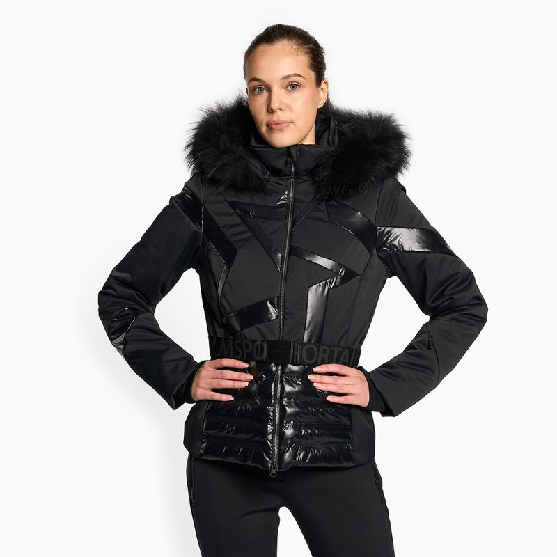 Damen Skijacke Sportalm Saturday m.Kap+P schwarz