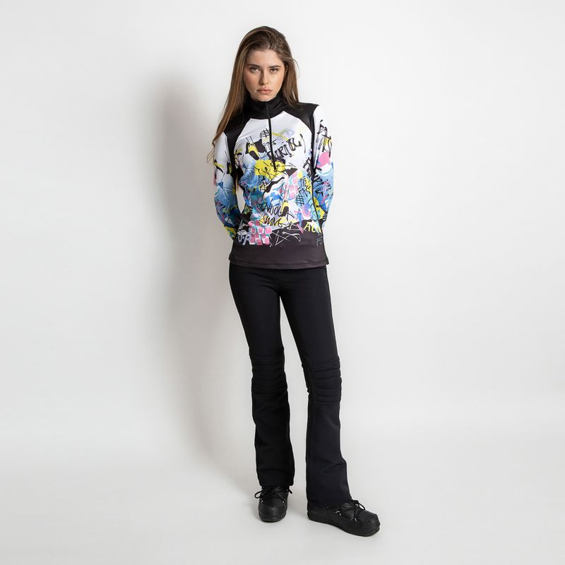 Damen Sweatshirt Sportalm Bonny Print schwarz 3