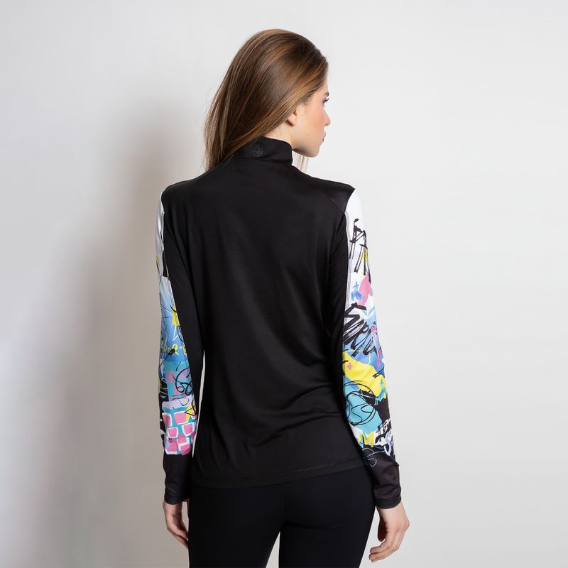 Damen Sweatshirt Sportalm Bonny Print schwarz 4