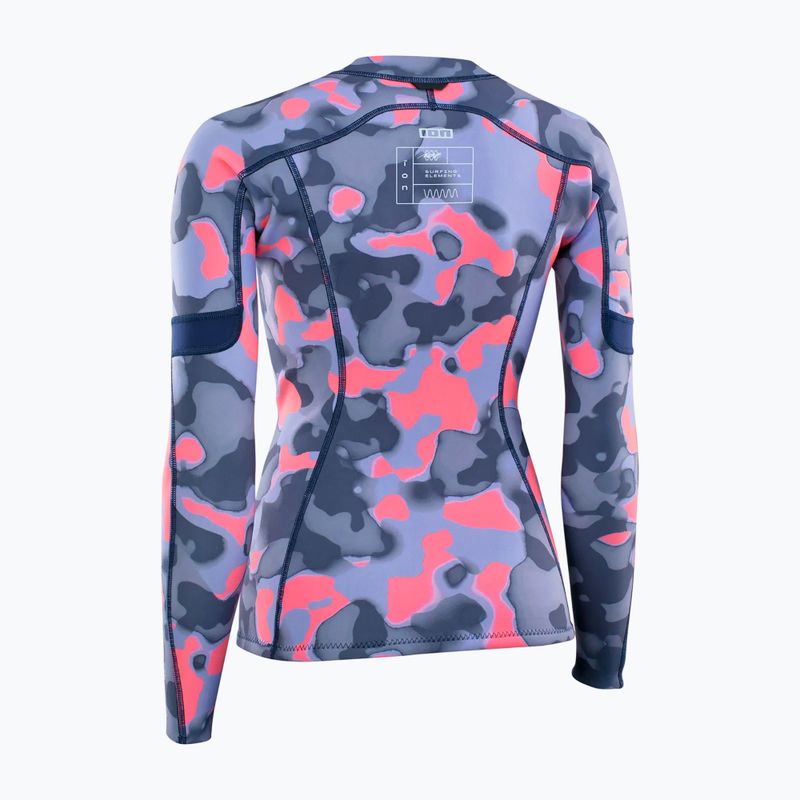 Neopren Longsleeve Damen ION Neo Zip Top 1.5 capsule pink 2