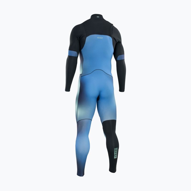 ION Seek Core 3/2 Front Zip Herren Neoprenanzug mit blauem Farbverlauf 2