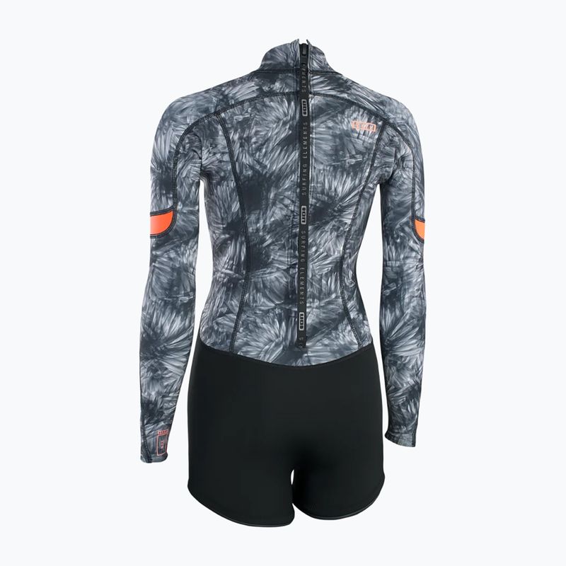 Schaumstoff für das Schwimmen Damen ION Amaze Shorty 2.0 Back Zip black flowers 2