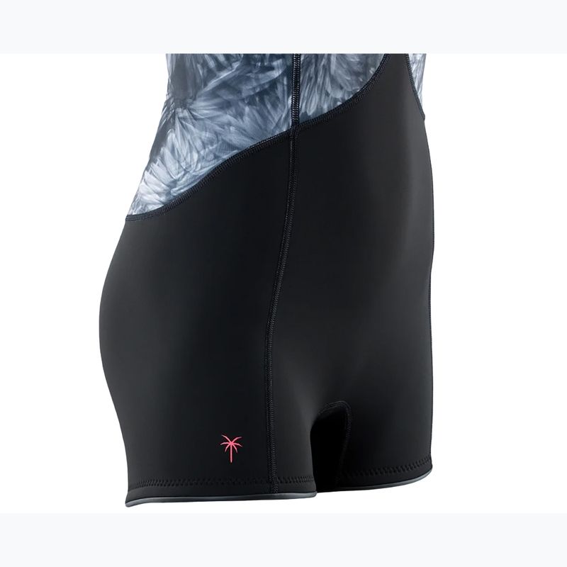 Schaumstoff für das Schwimmen Damen ION Amaze Shorty 2.0 Back Zip black flowers 6