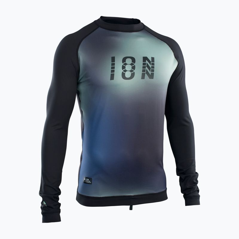 ION Lycra Maze Herren-Badeshirt schwarz und navy blau 48232-4230