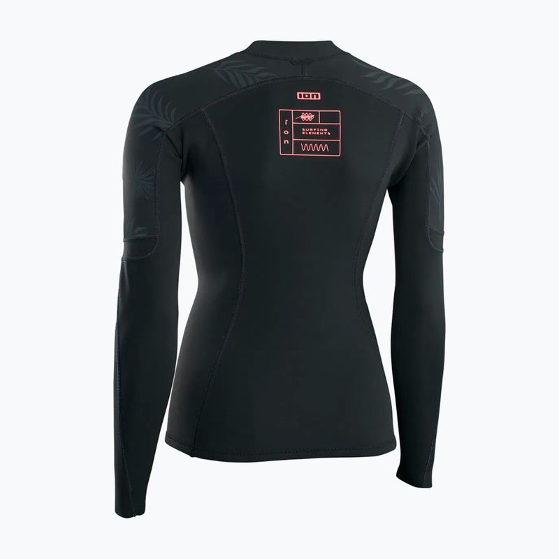 Damen-Langarm-Schwimmshirt ION Neo Zip Top 1.5 schwarz 3