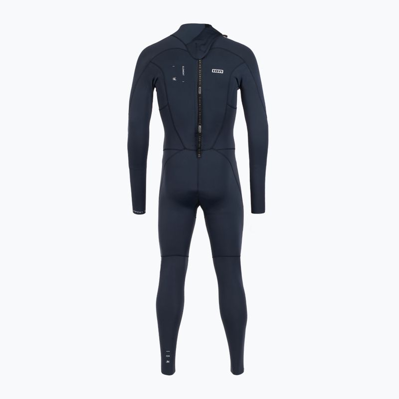 Men's ION Element 3/2 Back Zip blau Nächte Neoprenanzug 3