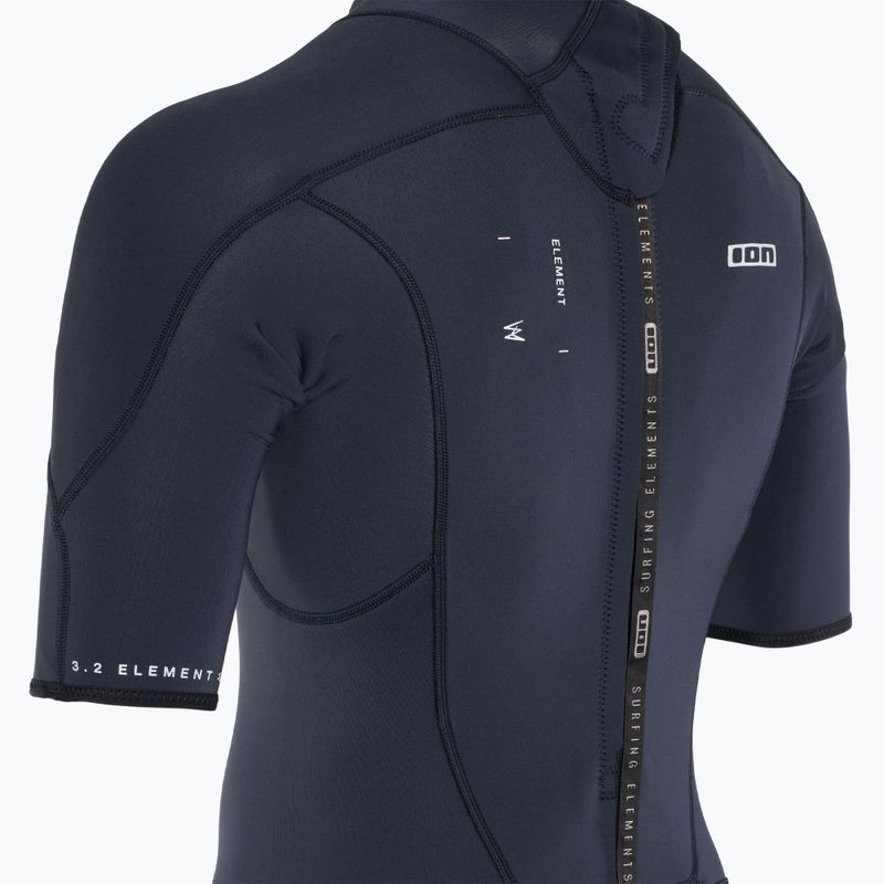Men's ION Element 3/2 Overknee Back Zip blau nights Neoprenanzug 4