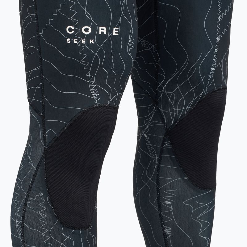 Men's ION Seek Core 3/2 mm Front Zip verzerrt schwarzer Neoprenanzug 6