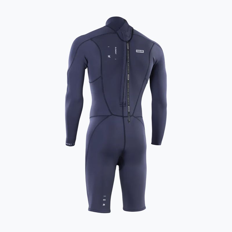 Herren Schwimm-Neoprenanzug ION Element 2/2 mm Shorty Back Zip blue nights 2