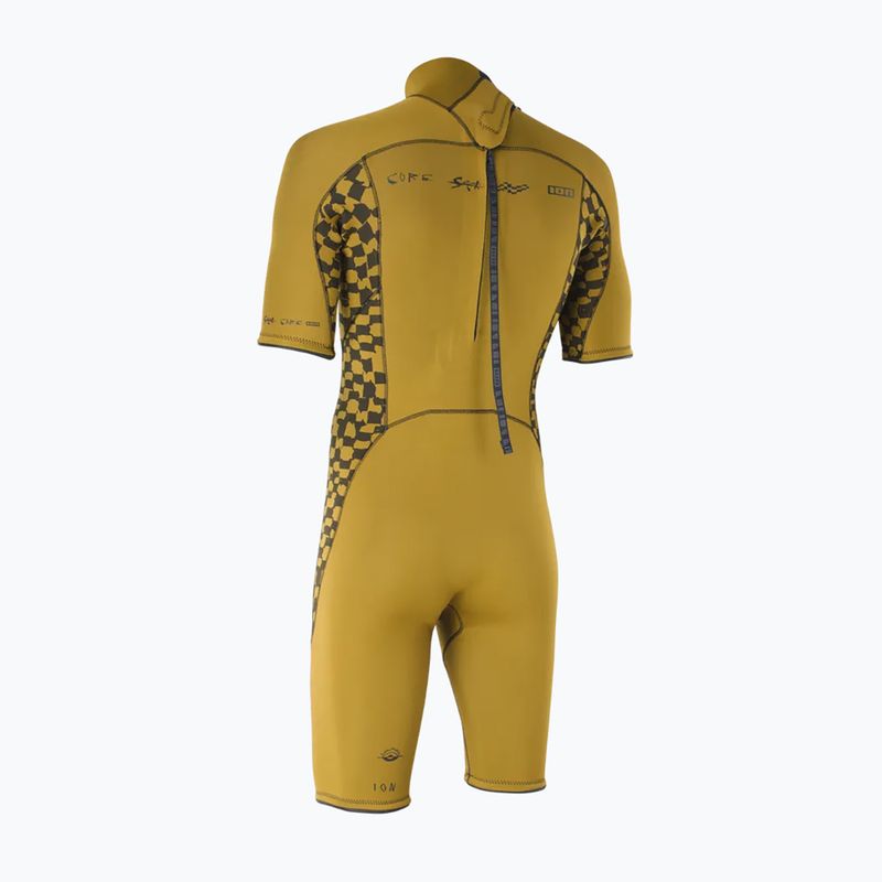 Herren Schwimm-Neoprenanzug ION Seek Core 2/2 mm Shorty Back Zip gold burst 2