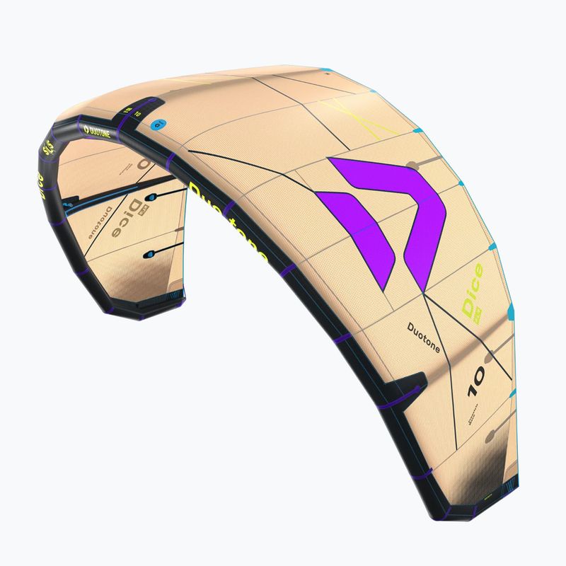 Kitesurf-Kite Duotone Dice SLS sand/purple 2