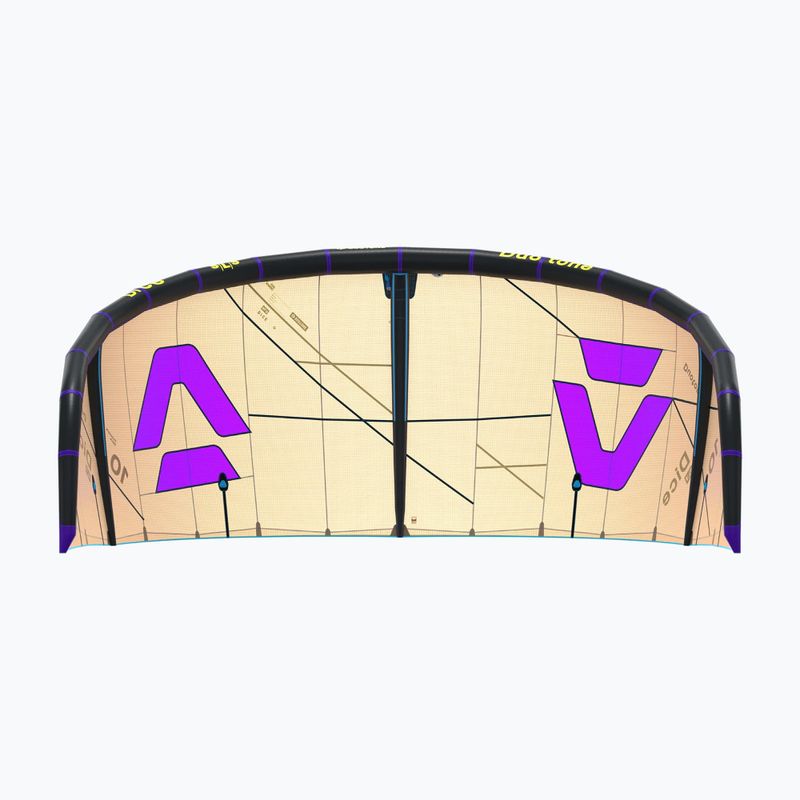 Kitesurf-Kite Duotone Dice SLS sand/purple 4