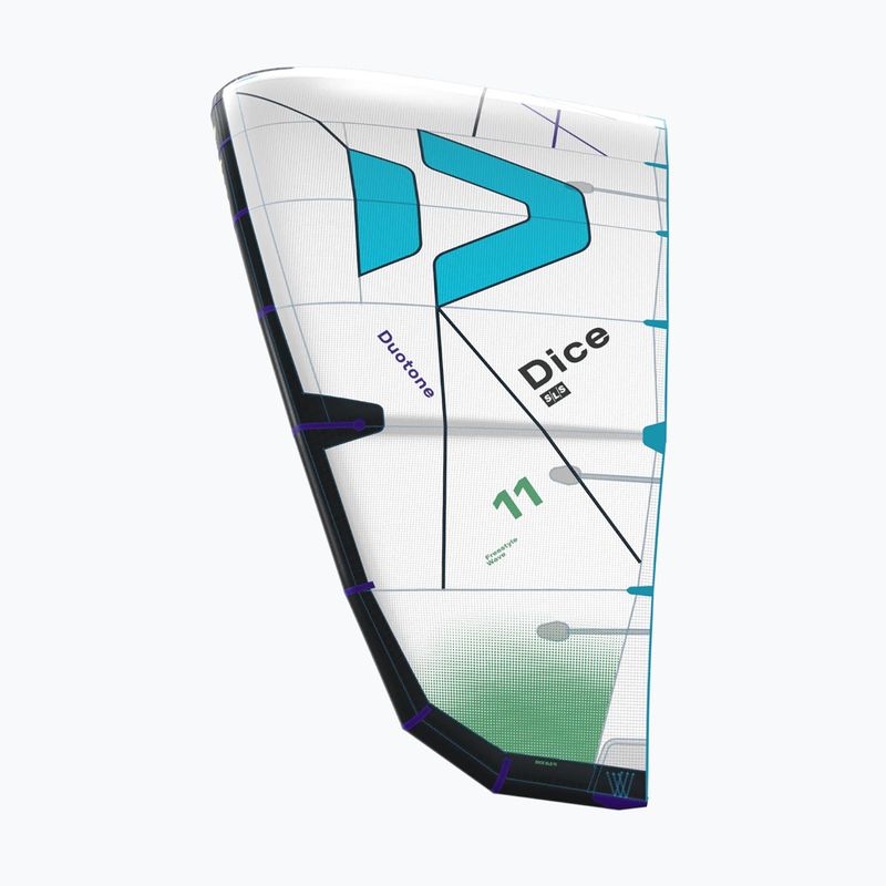 Kitesurf-Kite Duotone Dice SLS undyed/turquoise 3