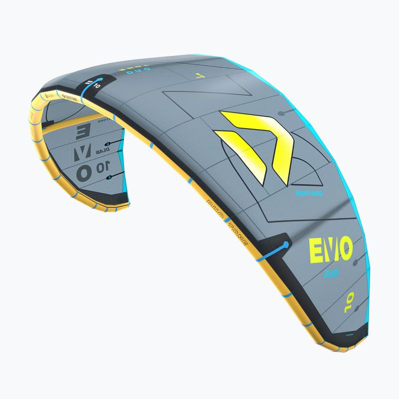 Kitesurf-Kite Duotone Evo D/LAB dark grey/lime 2