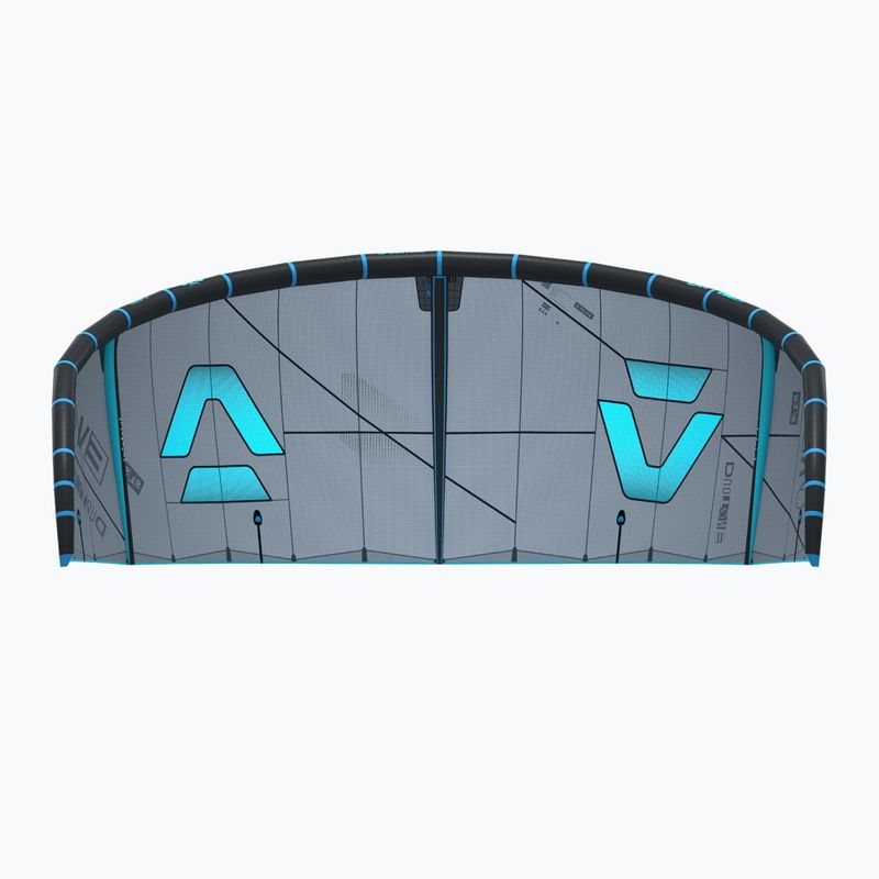 Kitesurf-Kite Duotone Evo SLS dark grey/turquoise 4