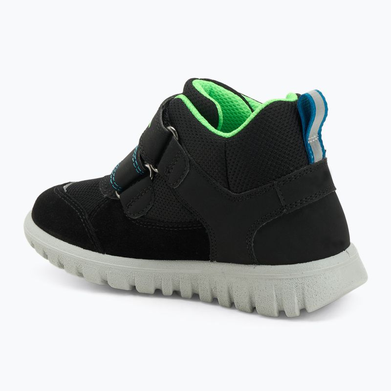 Superfit Sport7 Mini Kinderschuhe schwarz/hellgrün 3
