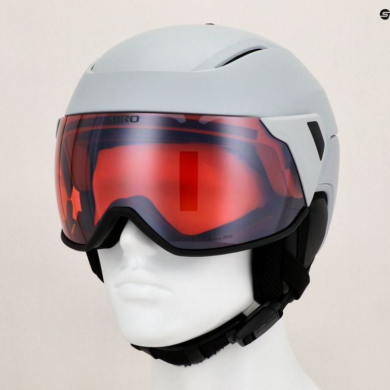 Giro Orbit Spherical matt hellgrau/vivid ember Skihelm 9
