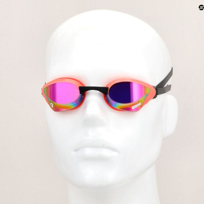 Arena Schwimmbrille Cobra Core Swipe Mirror violett/koralle 7