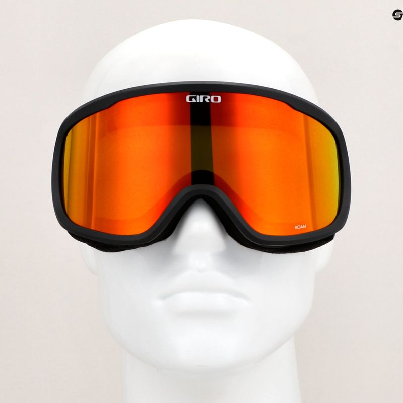 Giro Roam schwarz wordmark/amber scarlet/yellow Skibrille 7