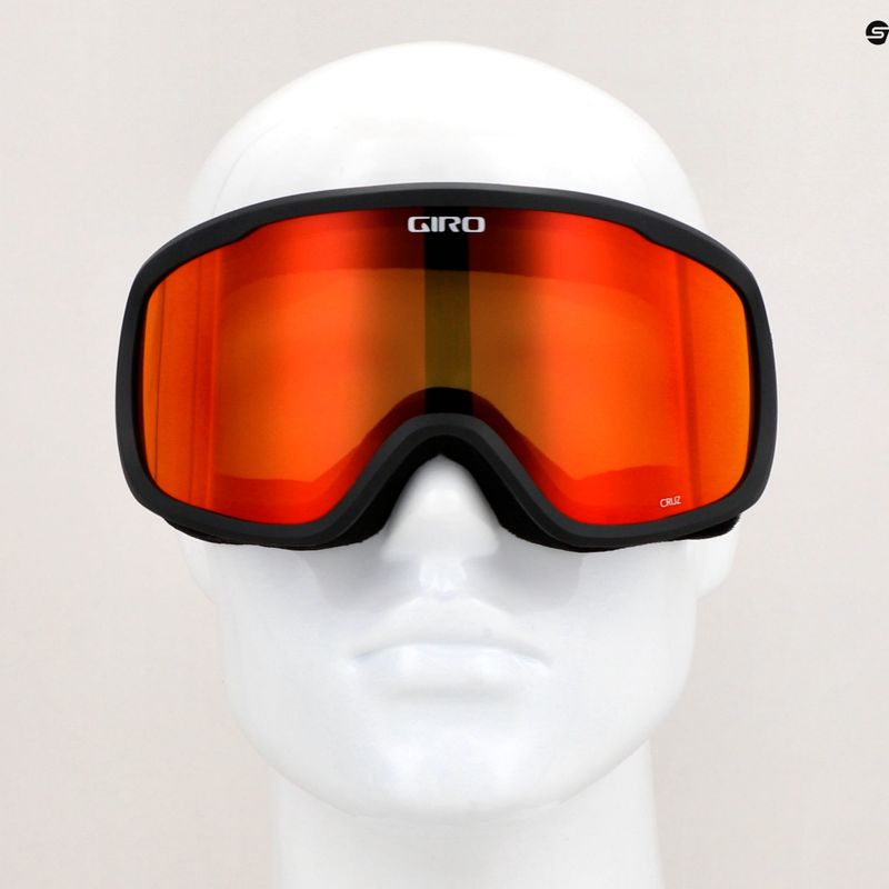 Giro Cruz schwarz wordmark/amber scarlet Skibrille 6