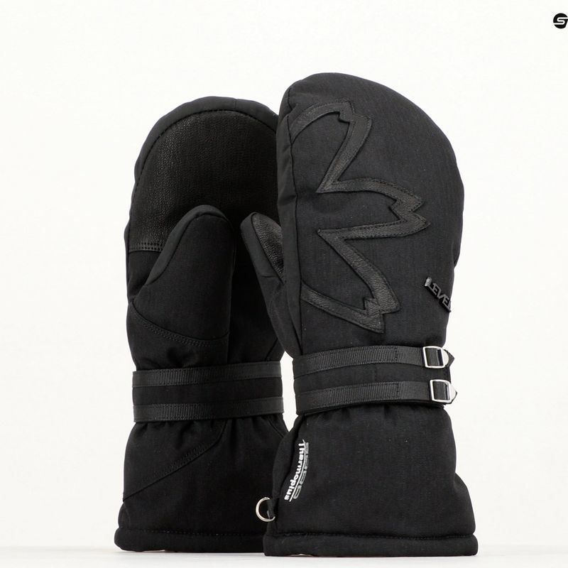 Damen-Skihandschuh Level Oasis Plus Mitt schwarz 8