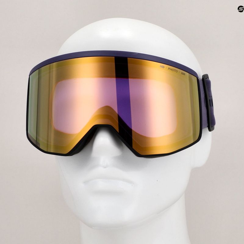 Atomic Four Pro HD Photo dunkellila/amber gold Skibrille 8