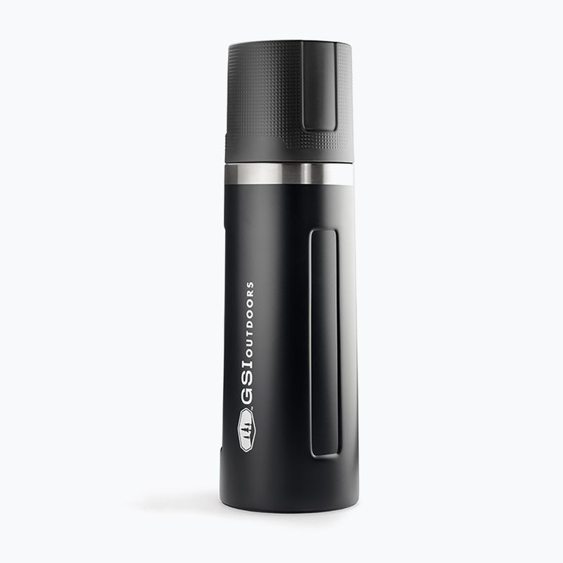GSI Outdoors Glacier Edelstahl Vakuumflasche 1 l schwarz 67475