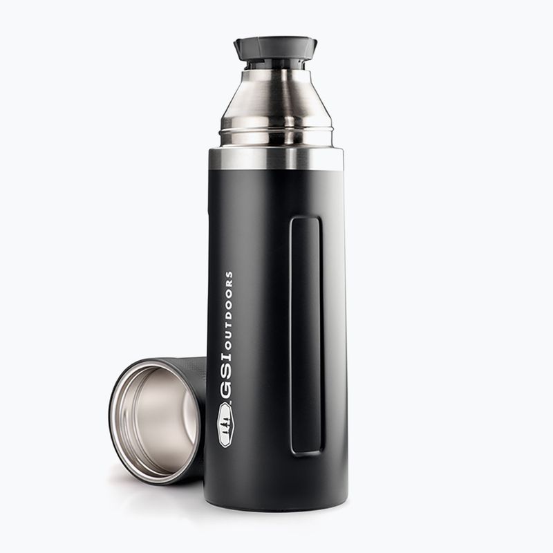 GSI Outdoors Glacier Edelstahl Vakuumflasche 1 l schwarz 67475 2