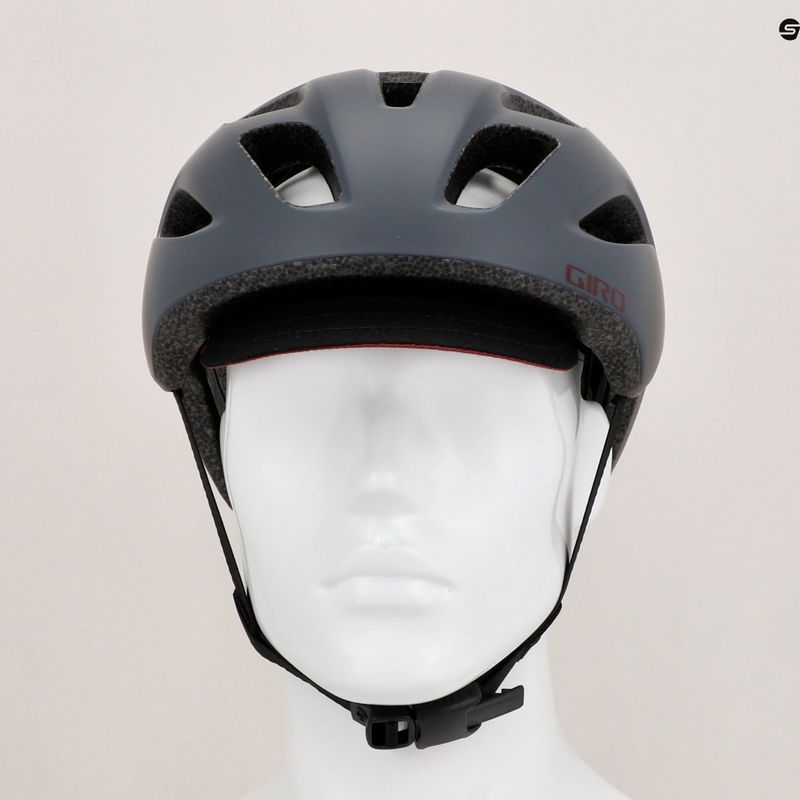 Giro Fahrradhelm Cormick matt grau kastanienbraun 9