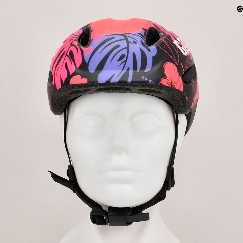 Giro Scamp Integrated MIPS matt schwarz floral Kinder Fahrradhelm 12